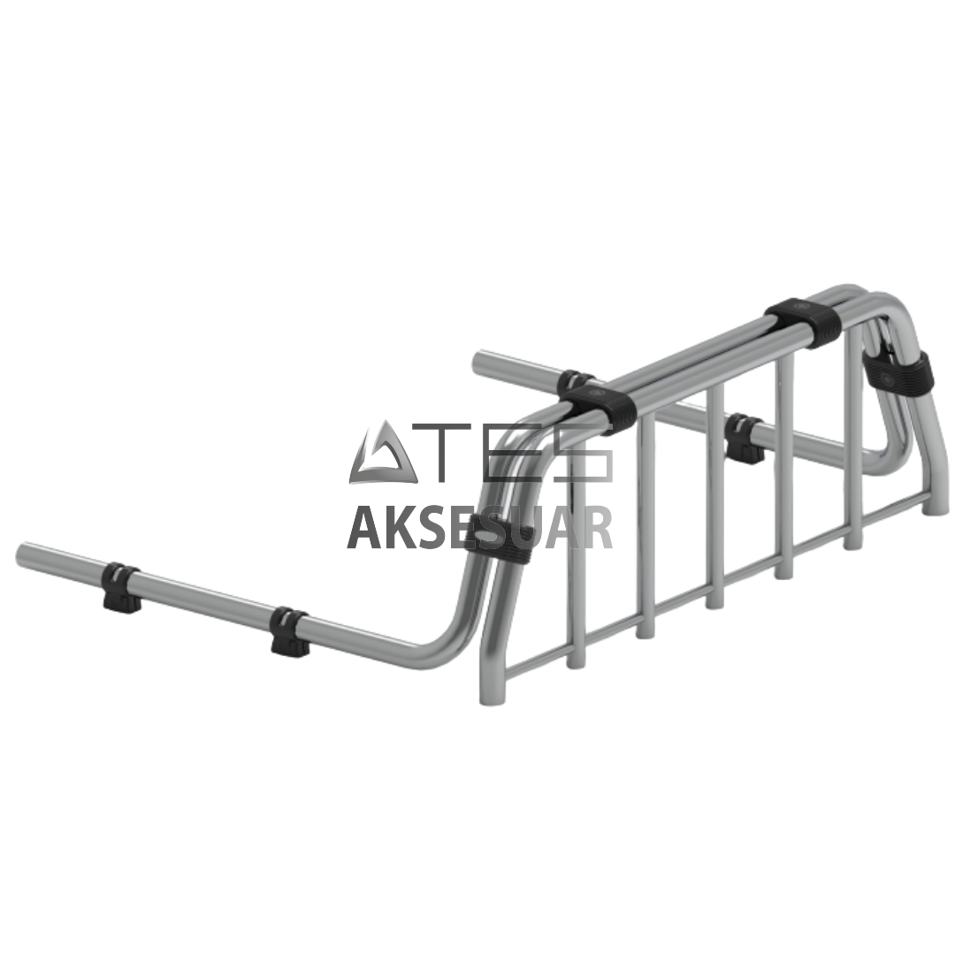 19-2.png ISUZU D-MAX 2012-2018 VİLLAGE MASTER Pickup Boru Tip Rollbar - Görsel 1
