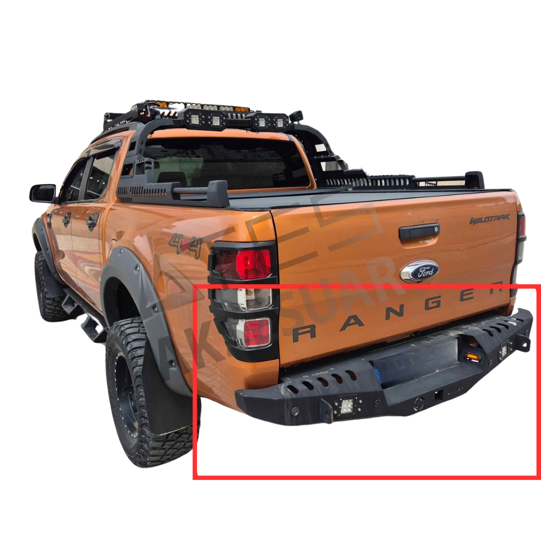ford-ranger-2012-2021-arka-celik-tampon.png Ford Ranger Arka Çelik Tampon - Görsel 1